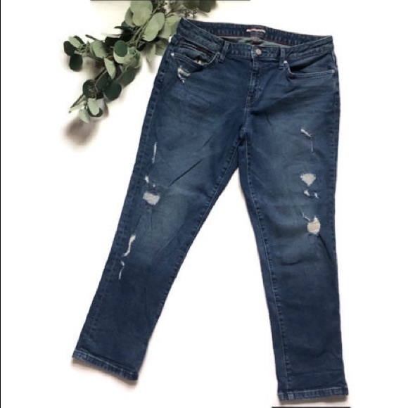 tommy hilfiger high rise mom jeans